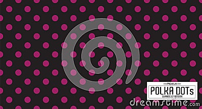 Dots pattern vector. Polka dot background. Seamlles polka dots abstract background. Vector Illustration