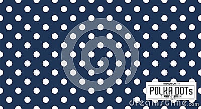Dots pattern vector. Polka dot background. Seamlles polka dots abstract background. Vector Illustration