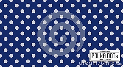 Dots pattern vector. Polka dot background. Seamlles polka dots abstract background. Vector Illustration