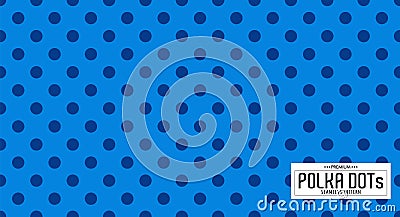 Dots pattern vector. Polka dot background. Seamlles polka dots abstract background. Vector Illustration