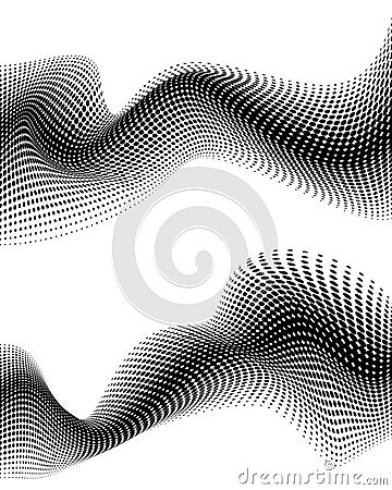 Dotted background morphing vector Vector Illustration