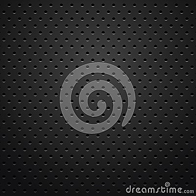 Dotted Dark Light Metal Texture Background Vector Illustration