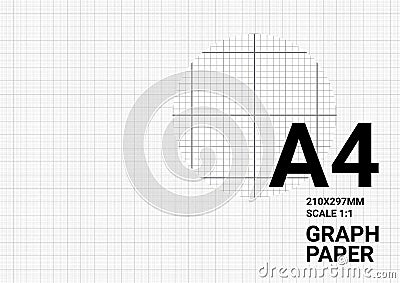 Dotted graph paper background plotting dots ruler guide grid calligraphy drawing layout Vector Illustration