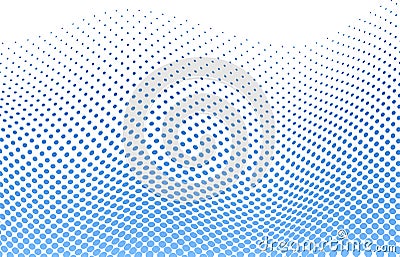 Dotted halftone background Vector Illustration