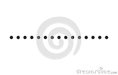 Dotted line simple shape vector symbol icon design. Vector Illustration