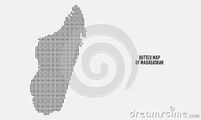 Dotted Madagascar Map Vector Illustration Vector Illustration