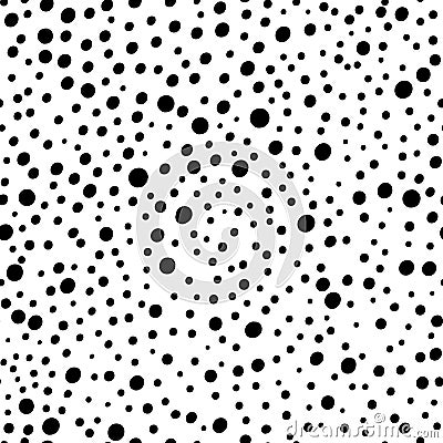 Dotted seamless pattern Vector Illustration