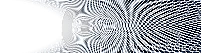 Dotted vector abstract background, light grey dots in perspective flow, dotty texture abstraction, big data technology image, cool Vector Illustration