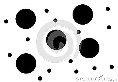 Dotted vector pattern. Minimalistic abstract vector background. Vector Illustration