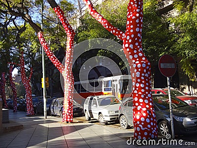 Dotty Trees, Buenos Aires Editorial Stock Photo