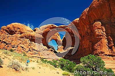 Double arch Stock Photo