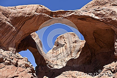 Double Arch, Utah Stock Photo