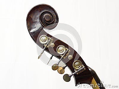 Double-Bass Scroll - 8 Stock Photo