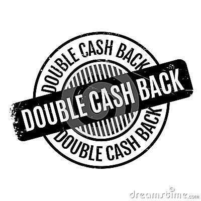 Double Cash Back rubber stamp Vector Illustration
