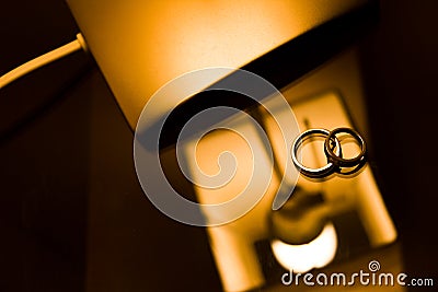 Double Eternity Love Ring Stock Photo