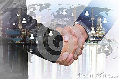 Businessman handshake Stock Photo