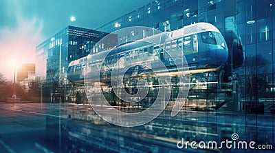 Image of different means of transport Stock Photo