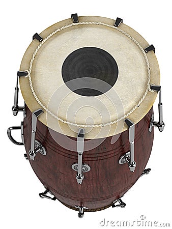 Double-headed hand-drum Stock Photo