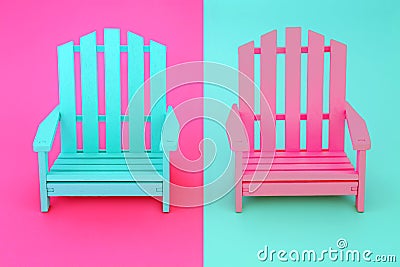 Double Trouble Opposites Attract Concept Stock Photo