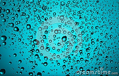 Double Water droplets Stock Photo