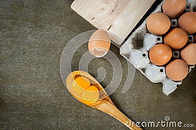 Double yolk egg. Stock Photo