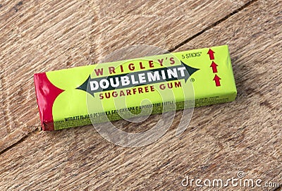 Doublemint chewing gum Editorial Stock Photo