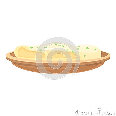 Dough food icon cartoon vector. Hand kitchen food Vector Illustration