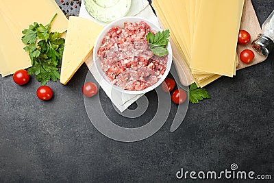 Dough for lasagna Stock Photo