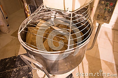 Dough mixing machine Stock Photo