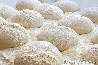 Dough for pizza or bread Stock Photo