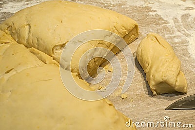 Dough prepared for cake Stock Photo