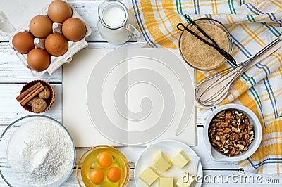 Dough recipe ingredients Stock Photo