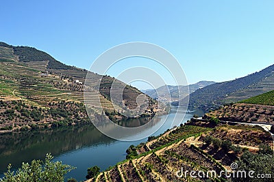 Douro river valley Stock Photo