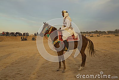 Festival of the Sahara in Douz, Tunisia. Editorial Stock Photo