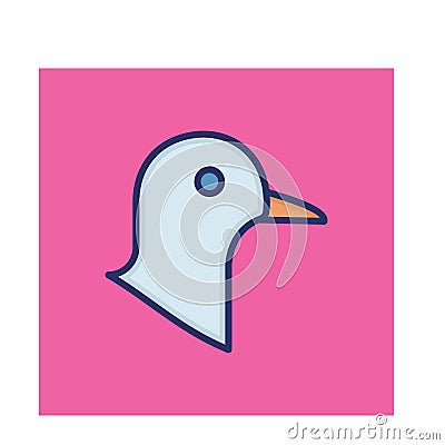 Dove Isolated Vector icon that can be easily modified or edited Vector Illustration