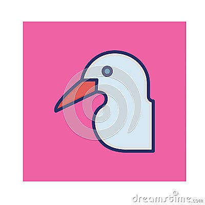 Dove Isolated Vector icon that can be easily modified or edited Vector Illustration