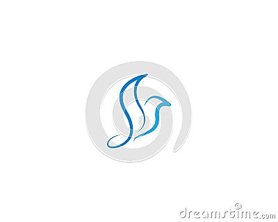 Bird Dove Logo Template Vector Illustration