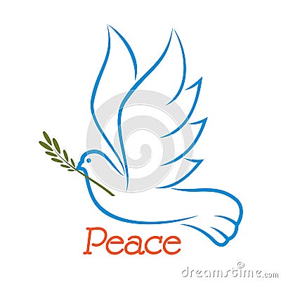Image result for peace dove with olive branch clip art