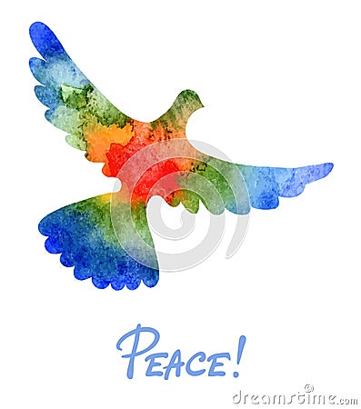 Dove of peace Vector Illustration