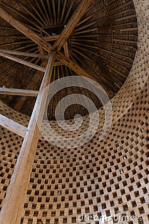 Dovecote in the Park of the Chateau de Breteuil - France Editorial Stock Photo