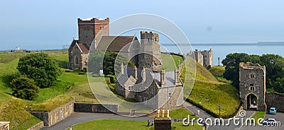 Dover Castle Buildings, Dover Kent, UK Editorial Stock Photo