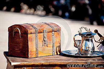 Dower chest Stock Photo