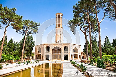 Dowlat Abad Garden . Yazd, Iran Stock Photo