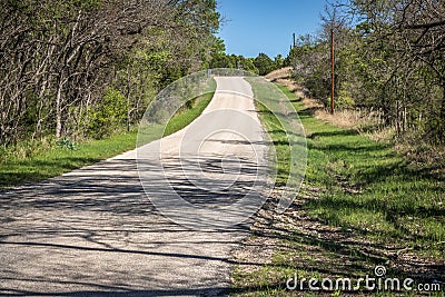 Down a Country Road Stock Photo