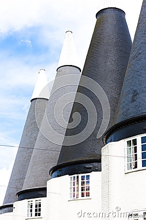 Down Farm Oasts, Lamberhurst, Kent, England Stock Photo