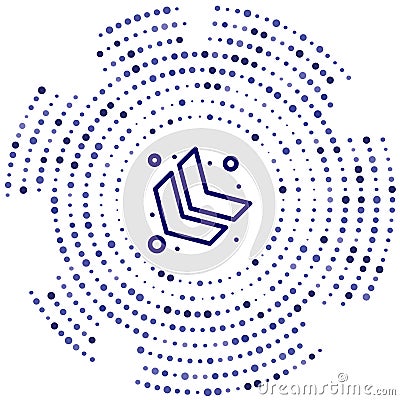 down left arrow vector icon. down left arrow editable stroke. down left arrow linear symbol for use on web and mobile apps, logo, Vector Illustration