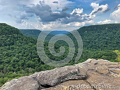 Overlook at Fall Creek Falls SP, TN Stock Photo