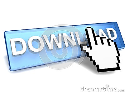 Download Button Stock Photo