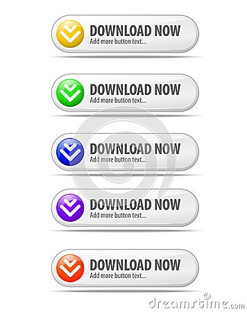 Download button Vector Illustration