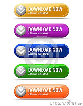 Download button Vector Illustration